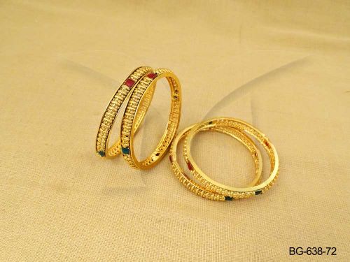 square segmented antique bangles