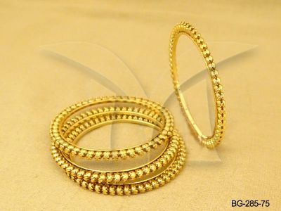 oval beaded delicate antique bangles