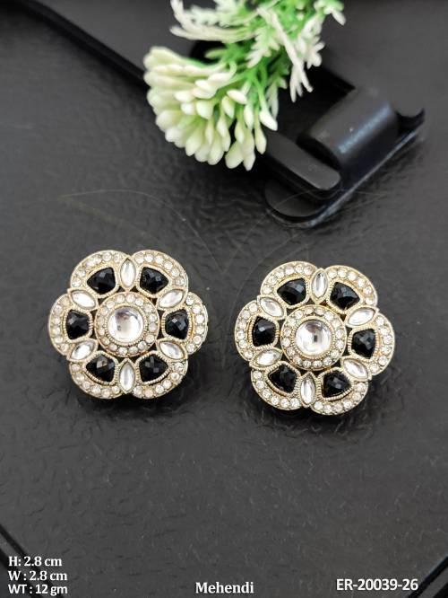 Elegant Full Stone Statement Earrings