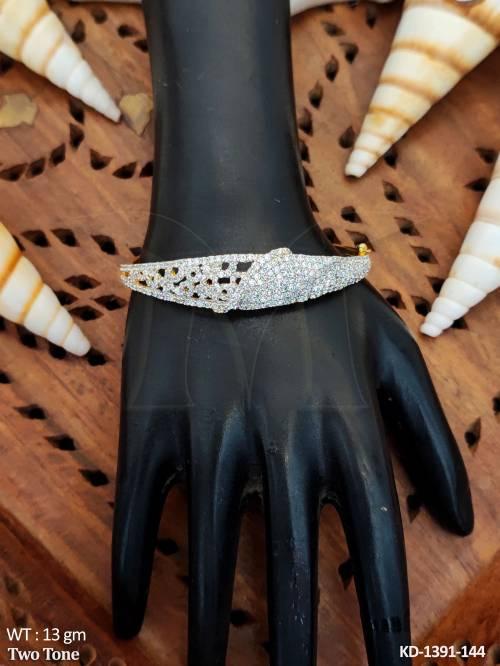 Designer Two Tone Polish Design Fancy Style Kada   