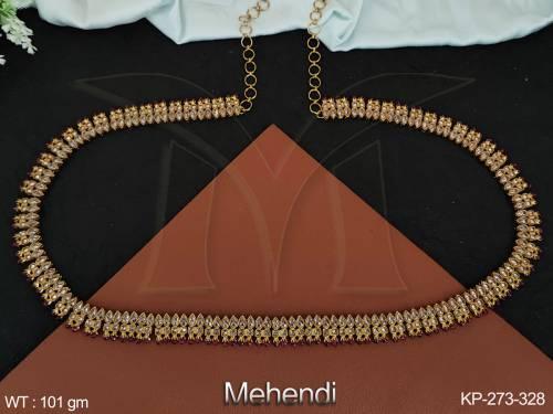 Mehendi Polish Party wear Beautiful Antique Design Antique Jewellery KamarPatta (Hip Belt)    
