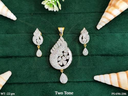 latest indian designer daily wear ad pendant set