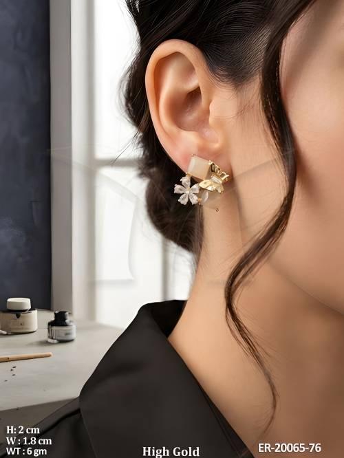 Elegant Butterfly Gemstone Earrings