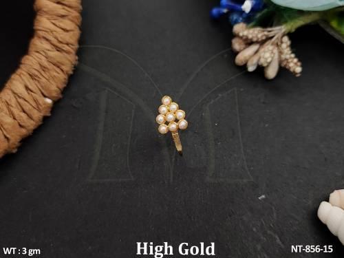 Elegant Antique Jewellery High Gold Polish  for a Timeless Ethnic Look Nath