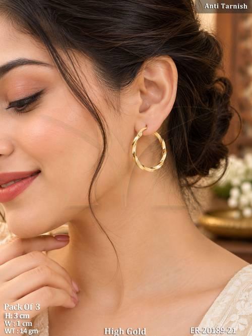 Stylish Spiral Hoop Earrings for Women