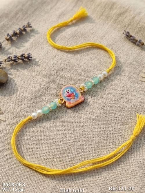 High Gold Cartoon Character Rakhi Pack of 3