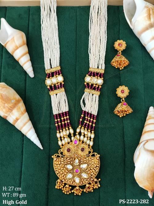 Half Circle Style Long Antique Pendant