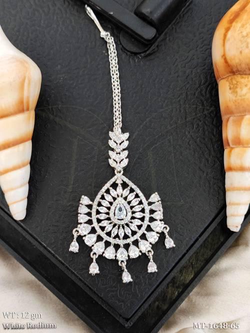 Traditional Stone Maang Tikka Fancy Wedding Wear