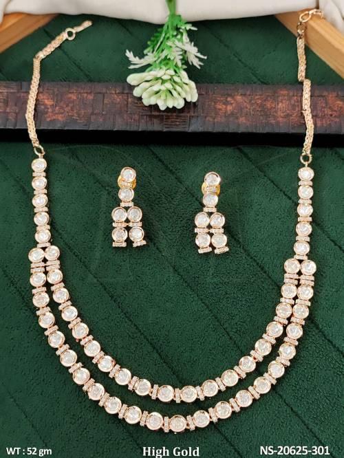 Premium Kundan Full Stone Long Necklace Set